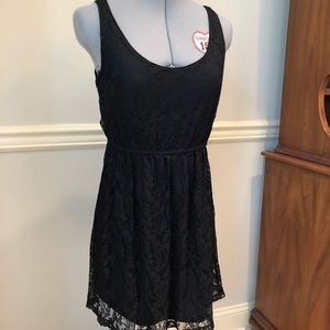 Black lace tunic